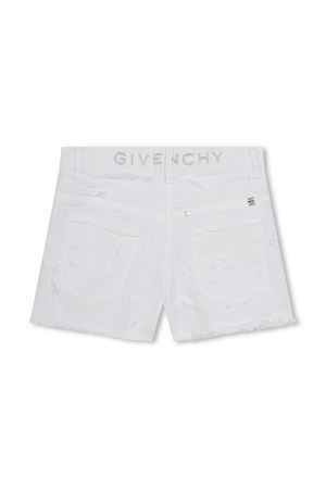 white cotton shorts GIVENCHY KIDS | H3006410P